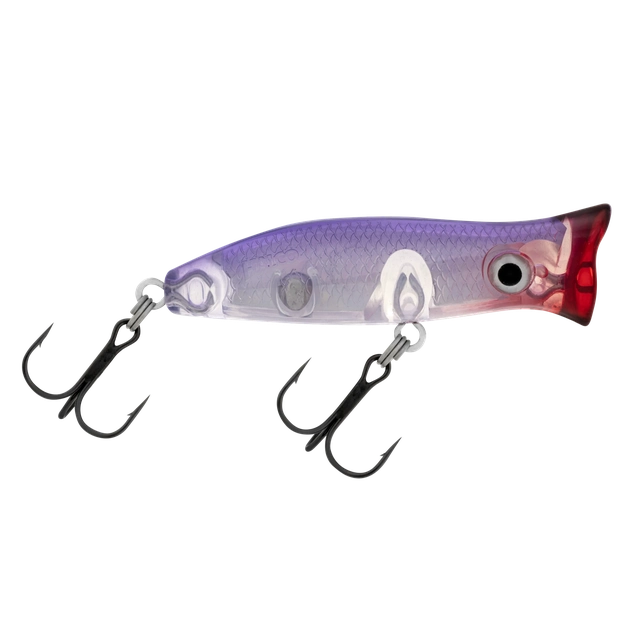 Halco Roosta Popper Hard Bait Topwater Lures | 6 Cm , 7 Gm | 8 Cm , 16 Gm | Floating - fishermanshub6 CmPurple Haze #R34