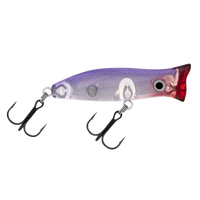 Halco Roosta Popper Hard Bait Topwater Lures | 6 Cm , 7 Gm | 8 Cm , 16 Gm | Floating - fishermanshub6 CmPurple Haze #R34