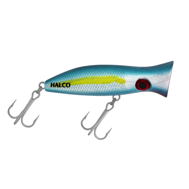 Halco Roosta Popper Hard Bait Topwater Lures | 6 Cm , 7 Gm | 8 Cm , 16 Gm | Floating - fishermanshub8 CmFusilier #H73