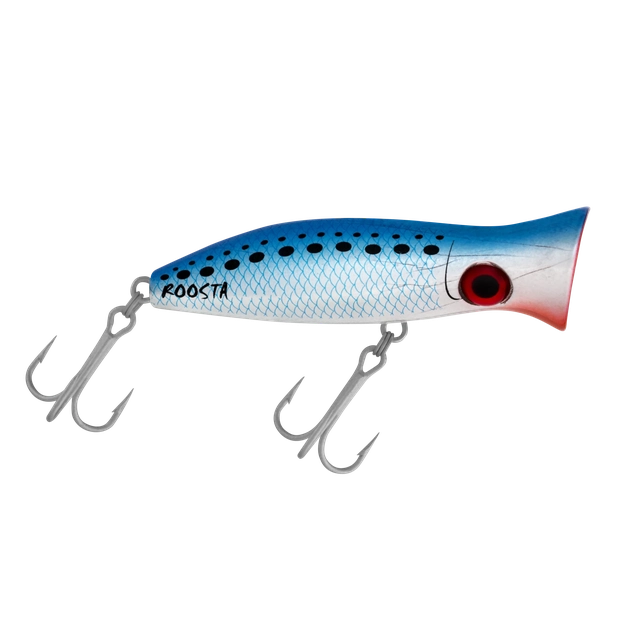 Halco Roosta Popper Hard Bait Topwater Lures | 6 Cm , 7 Gm | 8 Cm , 16 Gm | Floating - fishermanshub8 CmPilchard #H50