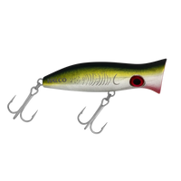 Halco Roosta Popper Hard Bait Topwater Lures | 6 Cm , 7 Gm | 8 Cm , 16 Gm | Floating - fishermanshub8 CmYellowfin #H71