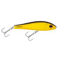 Halco Slidog Hardbait Lipless Lures | 12.5 Cm , 52 Gm | 15 Cm , 85 Gm | Fast Sinking - Fishermanshub15 CmCHROME GOLD BLACK BACK