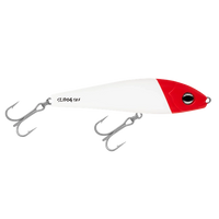 Halco Slidog Hardbait Lipless Lures | 12.5 Cm , 52 Gm | 15 Cm , 85 Gm | Fast Sinking - Fishermanshub15 CmWHITE REDHEAD