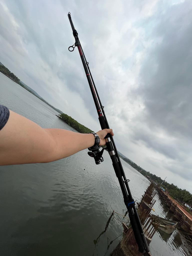 Angler's Goa Fishing Rod Straps For Spining and Baitcasting Rods - fishermanshubBlack