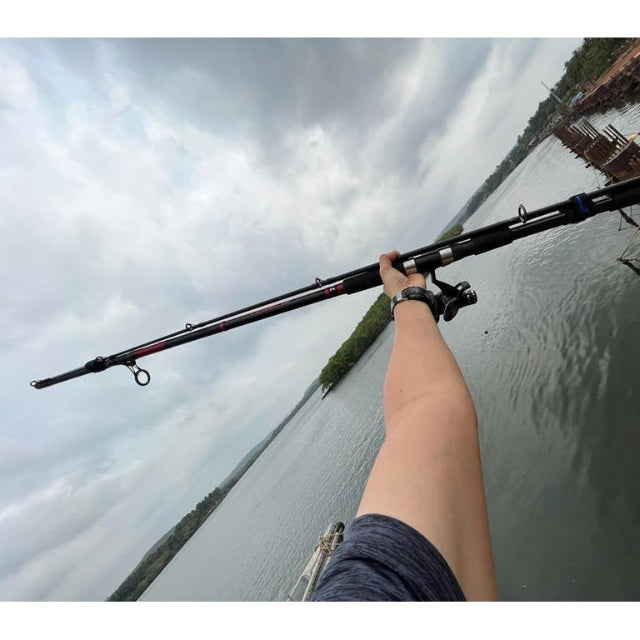 Angler's Goa Fishing Rod Straps For Spining and Baitcasting Rods - fishermanshubBlack