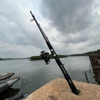 Angler's Goa Fishing Rod Straps For Spining and Baitcasting Rods - fishermanshubBlack