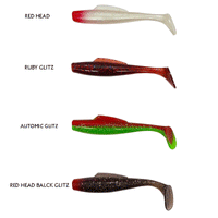 Indra Softpara Paddle Tail Soft Plastic Lures | 4 Inch - fishermanshub4 InchOrange Glitz