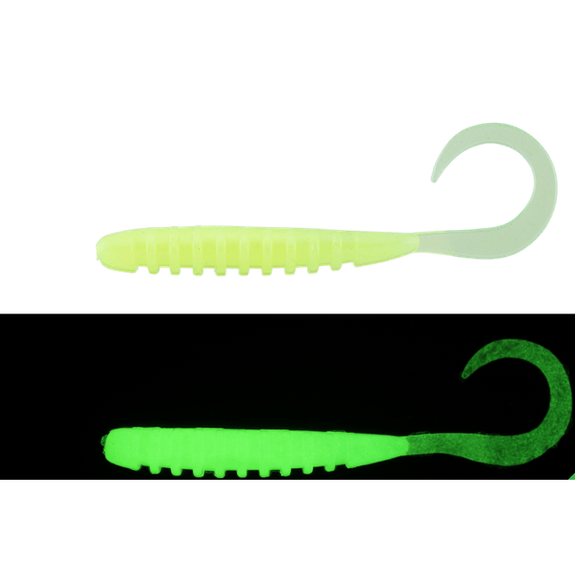 Jackall Tide Curly Soft Lure | 2 Inch | 8 Pcs Per Pack | - fishermanshub2 InchGlow Chart