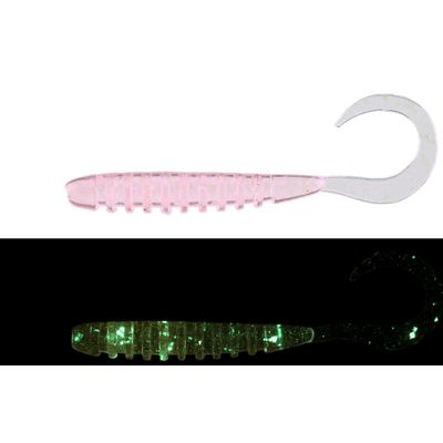 Jackall Tide Curly Soft Lure | 2 Inch | 8 Pcs Per Pack | - fishermanshub2 InchOkiami Glow Crush