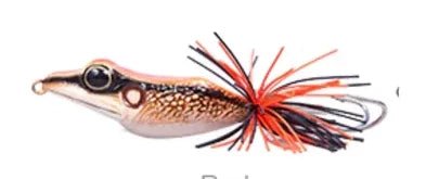Lures Factory Mega Frox Jumbo Frog Series Topwater | 2.5 Inch , 6.5 Cm | 17 Gm | Floating - fishermanshub2.5 InchRED