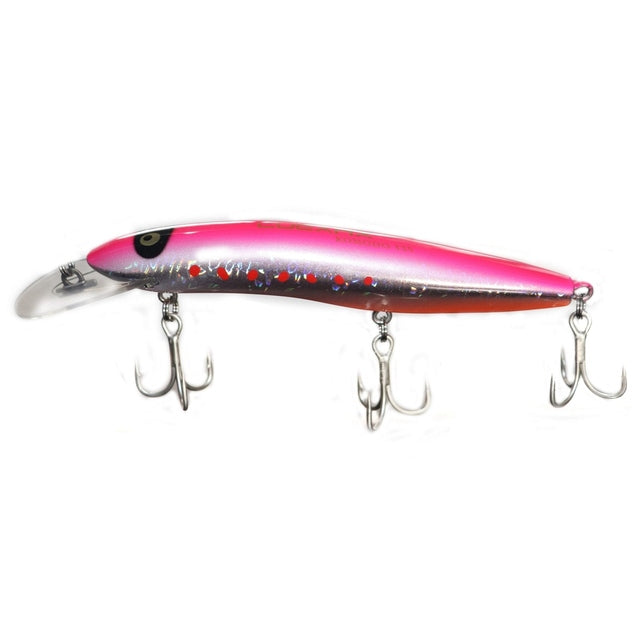 Lucana Komodo 125 & 150 Floating Hard Plastic Lures | 12.5 Cm / 26.8 Gm | 15 Cm / 34.5 Gm | Floating | Trolling Lure - fishermanshub12.5 CmChrome Pink