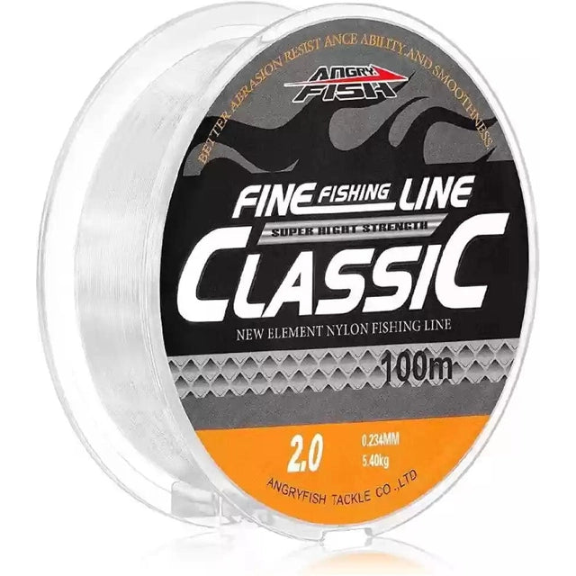 Lucana Classic Mono Line | 100 Mt | Brown, Blue, Green, Clear | - Fishermanshub0.32Mm | 6.1Kg(13.4Lb)Clear