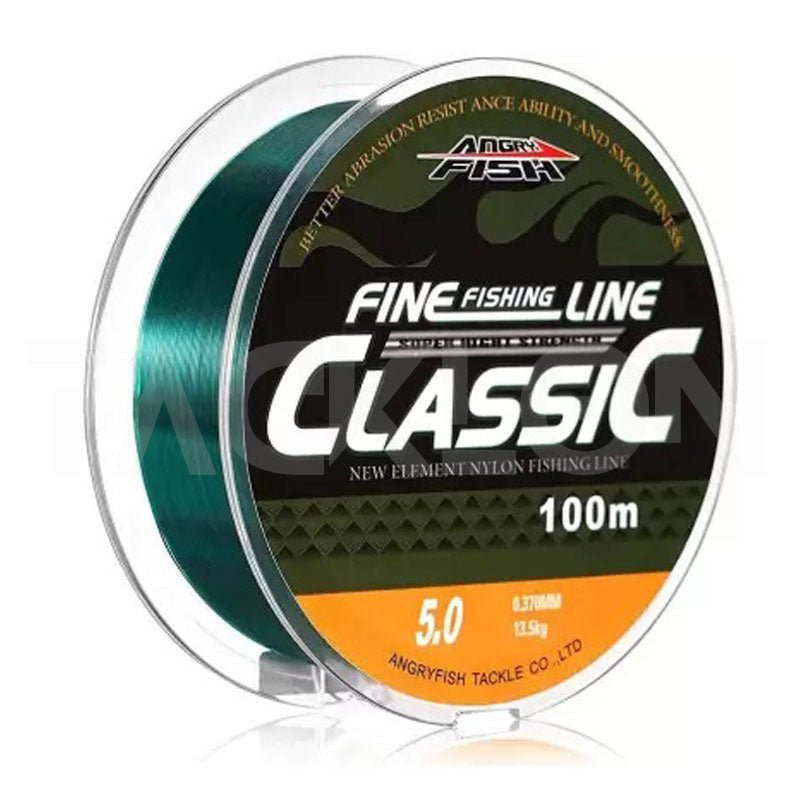Lucana Classic Mono Line | 100 Mt | Brown, Blue, Green, Clear | - Fishermanshub0.28Mm | 5.27Kg11.6Lb)Green