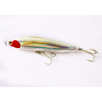 Lucana Gunfish Floating Topwater Hard Lipless Lures | 12 Cm | 33 Gm | Floating - fishermanshub12 CmRed Silver