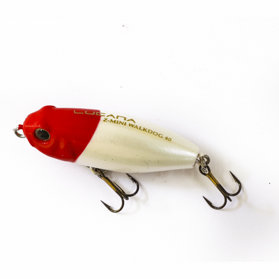 Lucana Z-Mini Walkdog Topwater Hard Plastic Lure 4 Cm | 3.2 Gm | Red Head