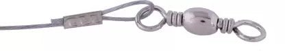 Metal Leader Wire With Interlocking Snap And Rolling Swivel | 5 Pcs Per Pack | 50 Cm | - Fishermanshub#18