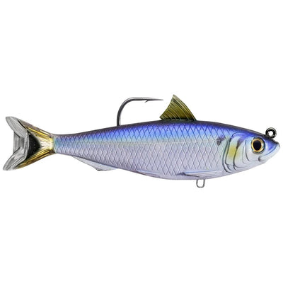Live Target Swimbait Herring Hareng Weighted Soft Plastic | 4.5 Inch | 21 Gm | Medium Slow - fishermanshub4.5 InchBlue Black