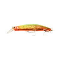 Lucana Flicker Hard Bait Plastic Lure | 10 -12 Cm | 20.7 - 30 Gm | Floating - fishermanshub10 CmRed Head Gold