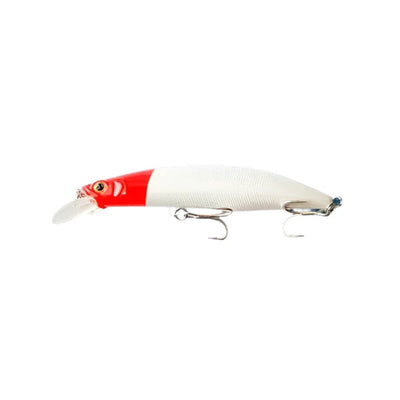 Lucana Flicker Hard Bait Plastic Lure | 10 -12 Cm | 20.7 - 30 Gm | Floating - fishermanshub10 CmRead Head Milk