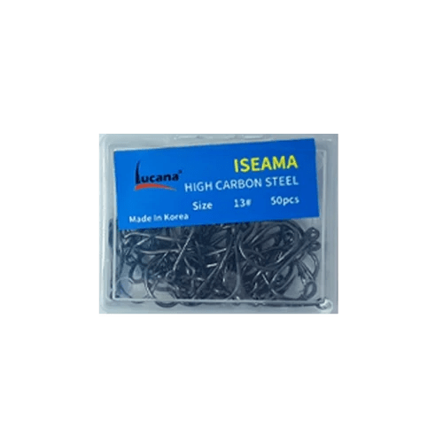 Lucana Iseama High Carbon Steel Single Hooks | Size 5 - 14 | 50 Pcs Per Box - fishermanshub#5