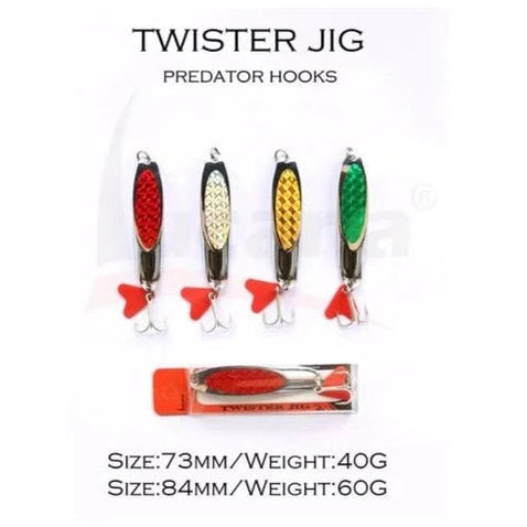 Lucana Twister Jig Prerdator Hooks