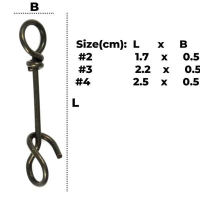 Lucana Fastach Clip Size 2, 3, 4 | 12 Pcs Per Pack - fishermanshub2