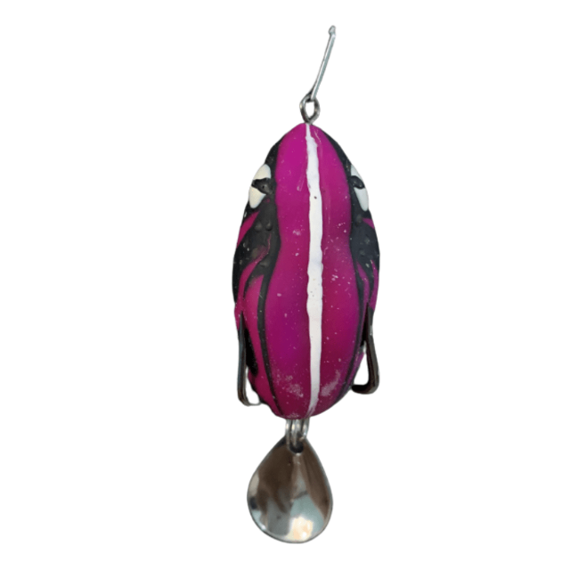 Lures Factory Combait Spinner Junko Frog Series | 1.5 Inch , 4 Cm | 6 Gm | 1 Pc Per Pack - fishermanshub4 CmPURPLE