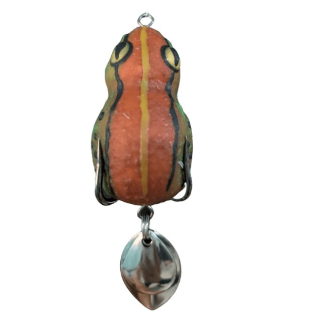 Lures Factory Bhupathy Rubber Frog Series Topwater | 4 Cm , 1.57 Inch | 7 Gm | Floating - fishermanshubBHUPATHY BROWN