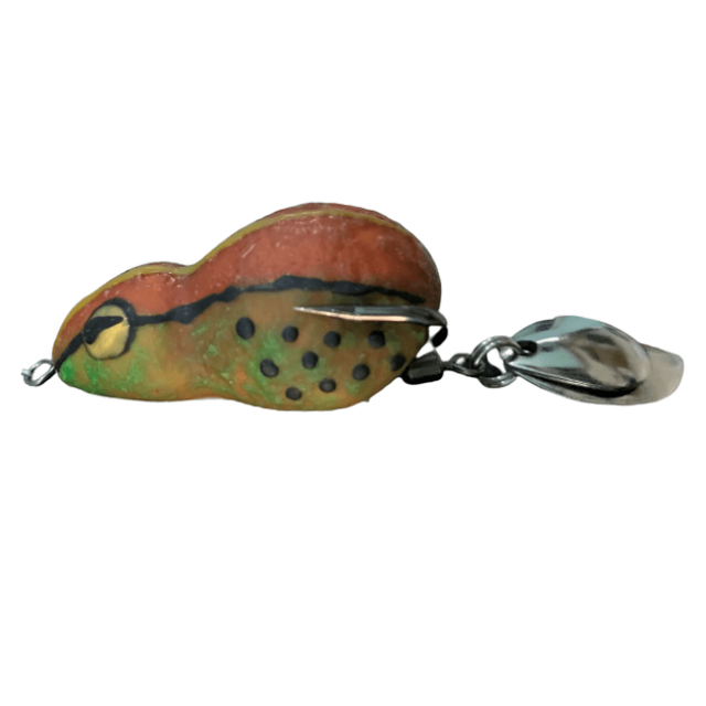 Lures Factory Bhupathy Rubber Frog Series Topwater | 4 Cm , 1.57 Inch | 7 Gm | Floating - fishermanshubBHUPATHY BROWN
