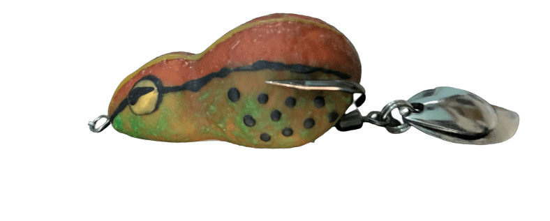 Lures Factory Bhupathy Rubber Frog Series Topwater | 4 Cm , 1.57 Inch | 7 Gm | Floating - fishermanshubBHUPATHY BROWN