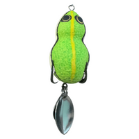 Lures Factory Bhupathy Rubber Frog Series Topwater | 4 Cm , 1.57 Inch | 7 Gm | Floating - fishermanshubBHUPATHY GREEN