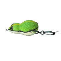 Lures Factory Bhupathy Rubber Frog Series Topwater | 4 Cm , 1.57 Inch | 7 Gm | Floating - fishermanshubBHUPATHY GREEN