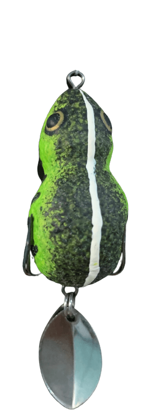Lures Factory Bhupathy Rubber Frog Series Topwater | 4 Cm , 1.57 Inch | 7 Gm | Floating - fishermanshubBHUPATHY ORANGE