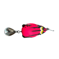 Lures Factory Combait Spinner Jerry Series Soft Frog Topwater Baits | 1.5 Inch , 4 Cm | 6 Gm | 1 Pc Per Pack - fishermanshub4 CmJERRY PINK