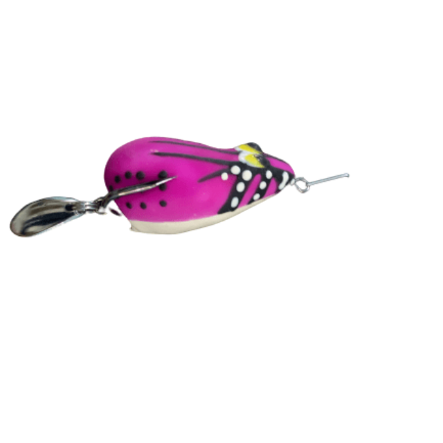 Lures Factory Combait Spinner Jerry Series Soft Frog Topwater Baits | 1.5 Inch , 4 Cm | 6 Gm | 1 Pc Per Pack - fishermanshub4 CmJERRY PURPLE