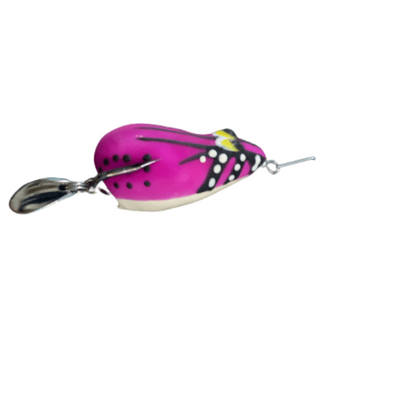 Lures Factory Combait Spinner Jerry Series Soft Frog Topwater Baits | 1.5 Inch , 4 Cm | 6 Gm | 1 Pc Per Pack - fishermanshub4 CmJERRY PURPLE