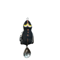 Lures Factory Combait Spinner Rakkoon Series | 1.5 Inch , 4 Cm | 6 Gm | 1 Pc Per Pack | Floating - fishermanshubBLACK1.5 Inch