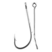 Maruto Baitholder Nickle Single Hooks DS4340HC | വലിപ്പം 10 | പാക്കിൽ 10 പീസുകൾ