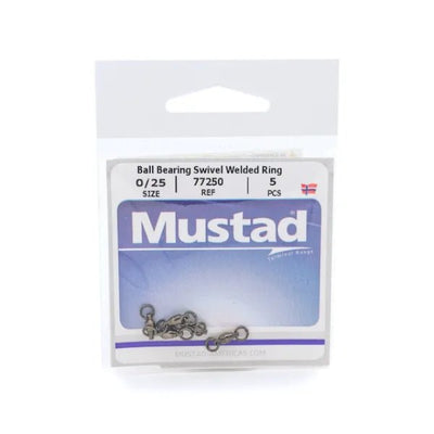 Mustad Ball Bearing Swivel with Welded Ring - Pic 1