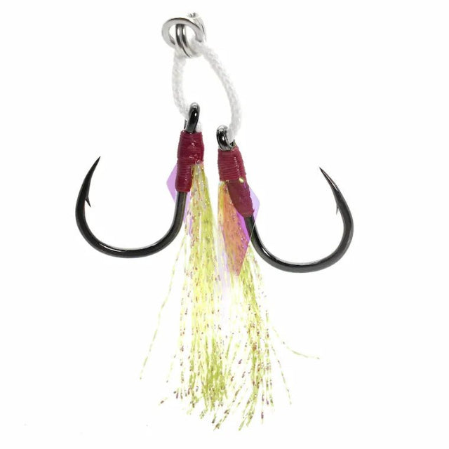 Mustad Jigging Assist Light Jigging Hook Sets J-ASSIST4 | 2 Pcs Per Pack