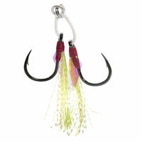 Mustad Jigging Assist Light Jigging Hook Sets J-ASSIST4 | 2 Pcs Per Pack