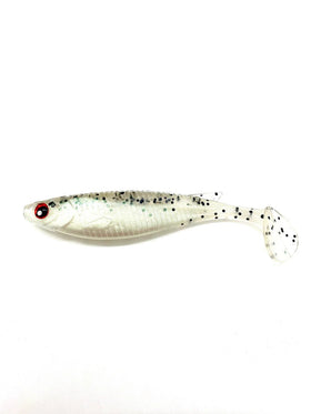 3 inch wing worm finesse lures in red shad bass soft plastic