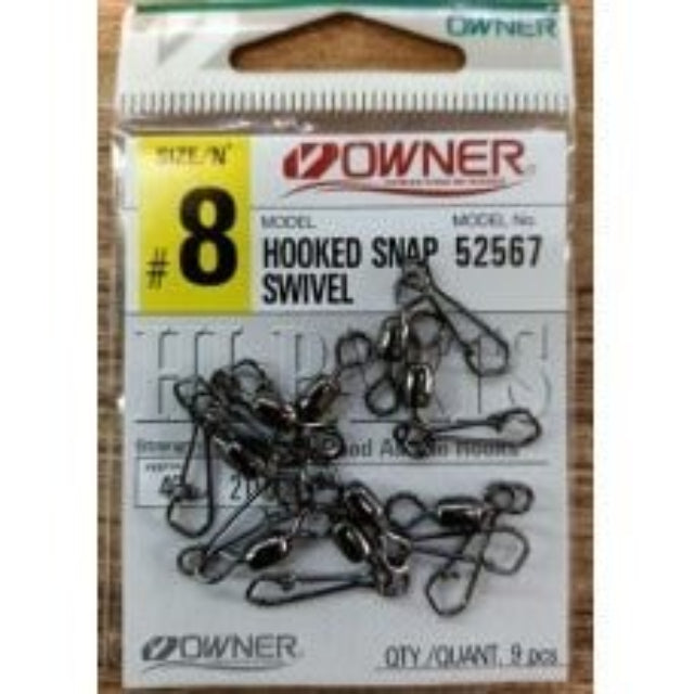 Owner Hooked Snap Swivel | 52567 | - fishermanshub8