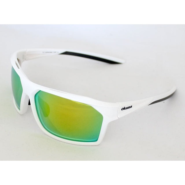 Okuma Polarized Fishing Sunglasses - fishermanshubWhite FrameGreen Mirror