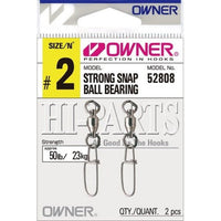 Owner Strong Snap Ball Bearing Swivel | 52808 | - fishermanshub0