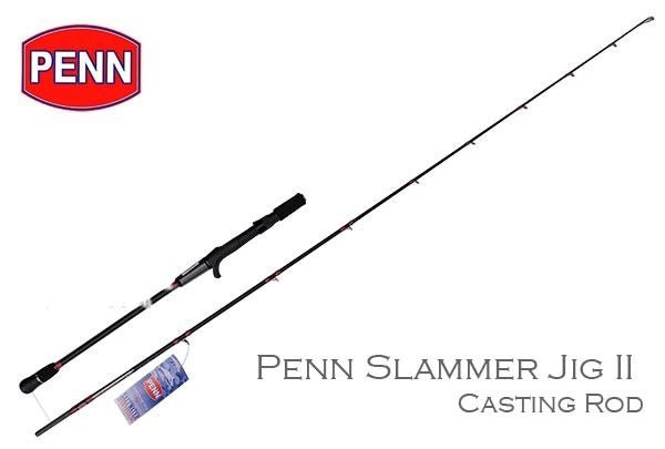 Penn Slammer Jig-II Jigging Baitcasting Rod | 6.6 Ft - fishermanshub6.6Ft/2Mt