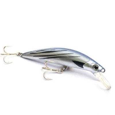 Prohunter Bluester Sinking Minnow Hard Lures | 12 Cm | 57 Gm | Trolling Lures - fishermanshub12 CmShiner Black 01