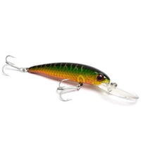 Prohunter Deep Rider Hard Bait Lures | 8.8 Cm | 12 Gm | Floating - fishermanshub8.8 CmGreen Perch 03