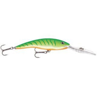 Rapala Deep Tail Dancer Lure | 11 Cm | 22 Gm | Floating | Trolling Lures - fishermanshub11 CmGREEN TIGER UV