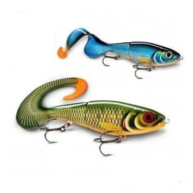 Rapala X Rap Otus Slow Sinking Soft Tail Lipless Lure | 6.7 Inch , 17 Cm | 40 Gm | Sinking - fishermanshub17 CmSMELT ON THE BEACH